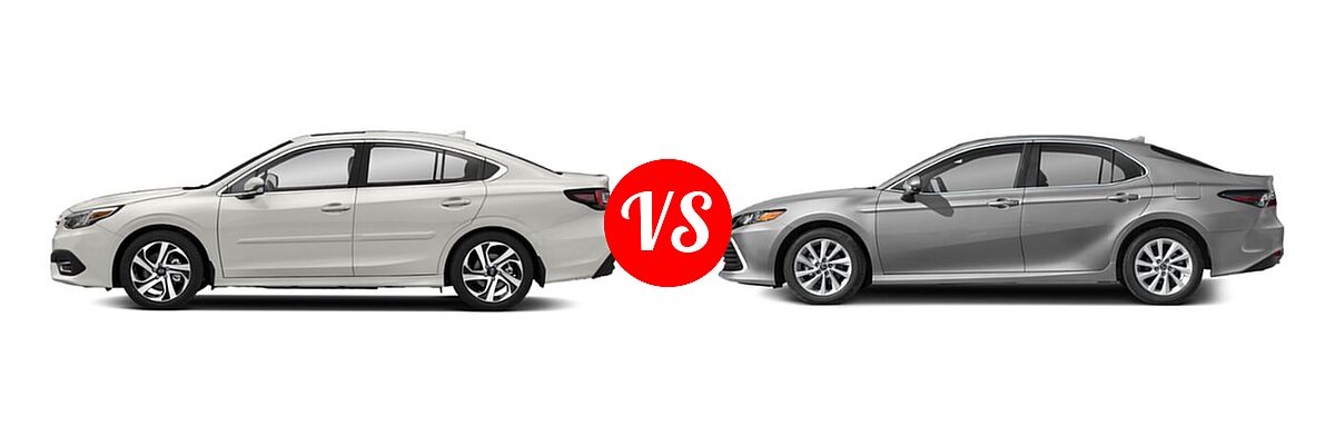 2021 Subaru Legacy Sedan Limited vs. 2021 Toyota Camry Sedan LE - Side Comparison