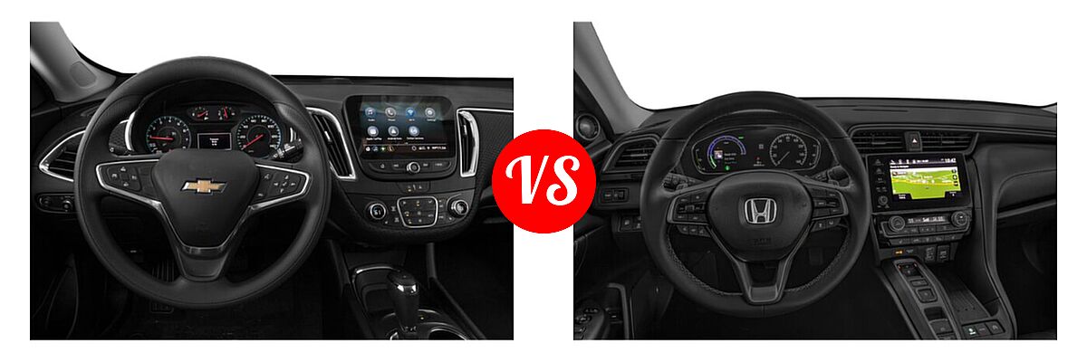 2021 Chevrolet Malibu Sedan LT vs. 2021 Honda Insight Sedan Hybrid Touring - Dashboard Comparison