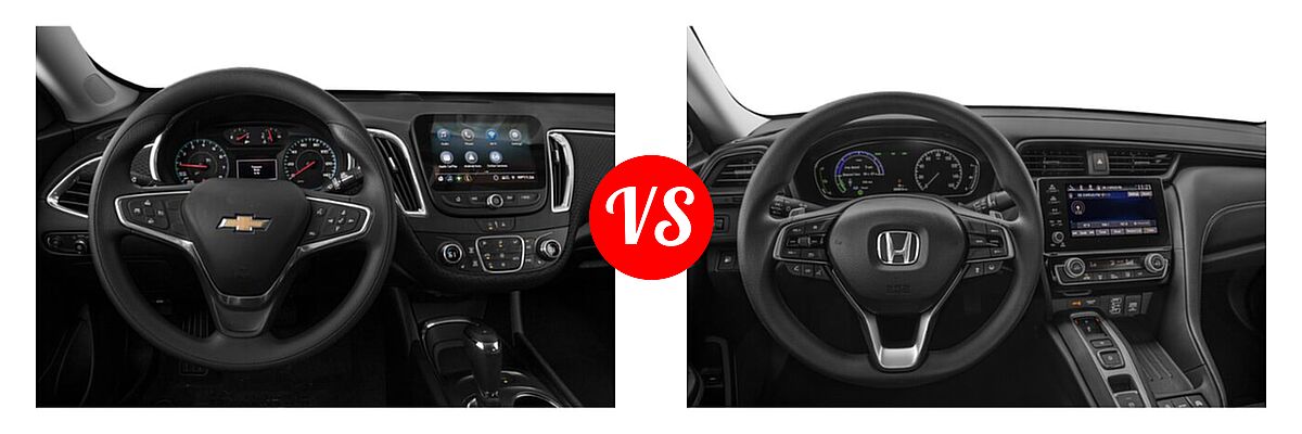 2021 Chevrolet Malibu Sedan LT vs. 2021 Honda Insight Sedan Hybrid EX - Dashboard Comparison