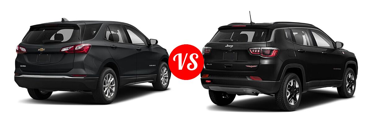 2021 Chevrolet Equinox SUV L / LS vs. 2021 Jeep Compass SUV Trailhawk - Rear Right Comparison