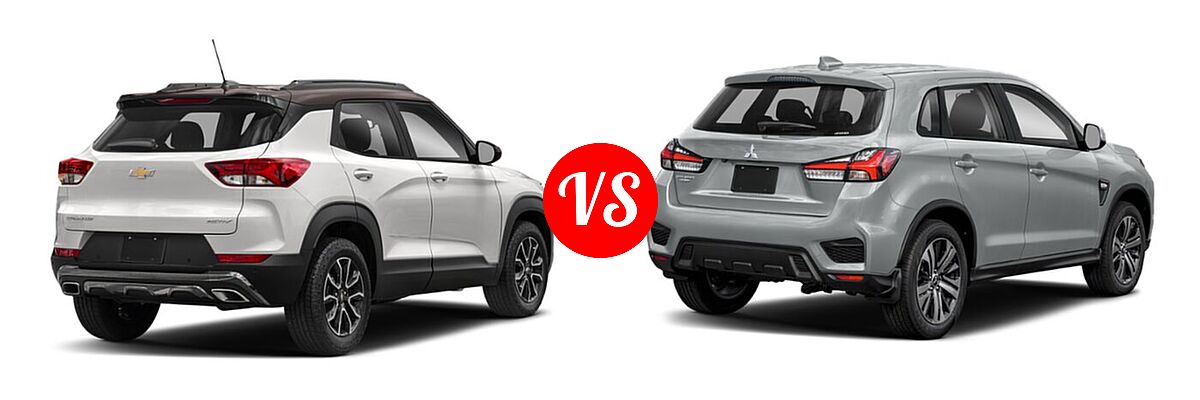 2021 Chevrolet Trailblazer SUV ACTIV vs. 2021 Mitsubishi Outlander Sport SUV S - Rear Right Comparison