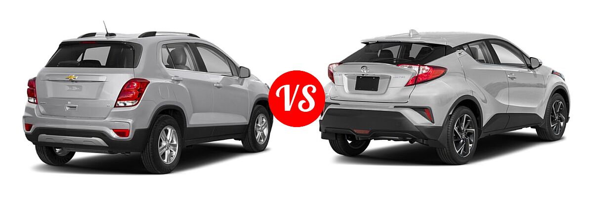 2021 Chevrolet Trax SUV LT vs. 2021 Toyota C-HR SUV Limited - Rear Right Comparison