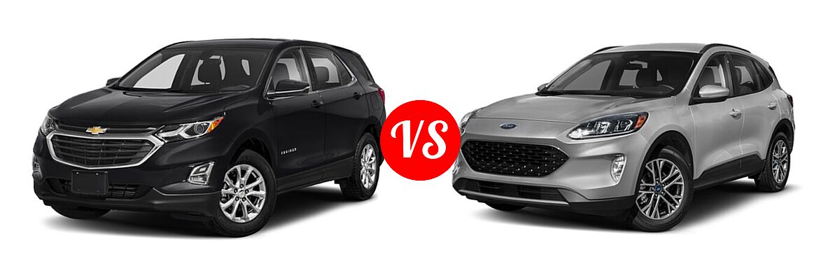 2021 Chevrolet Equinox SUV LT vs. 2021 Ford Escape SUV SEL - Front Left Comparison