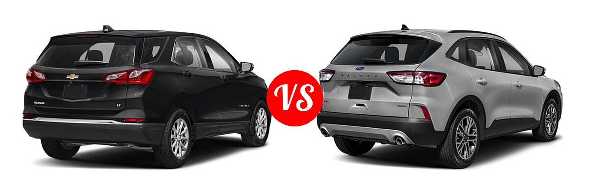 2021 Chevrolet Equinox SUV LT vs. 2021 Ford Escape SUV SEL - Rear Right Comparison