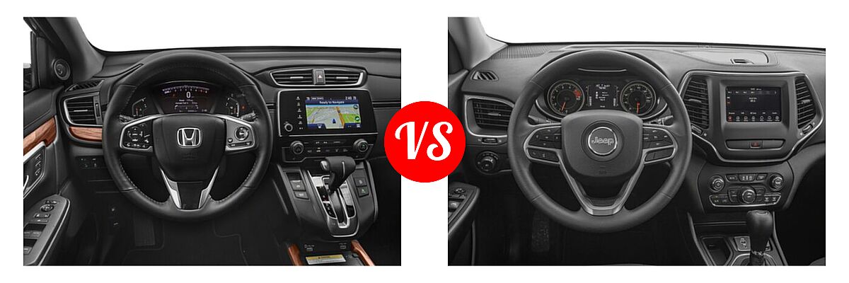 2021 Honda CR-V SUV Touring vs. 2021 Jeep Cherokee SUV Freedom - Dashboard Comparison