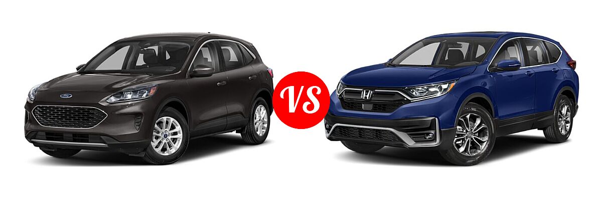 2021 Ford Escape SUV S / SE vs. 2021 Honda CR-V SUV EX - Front Left Comparison