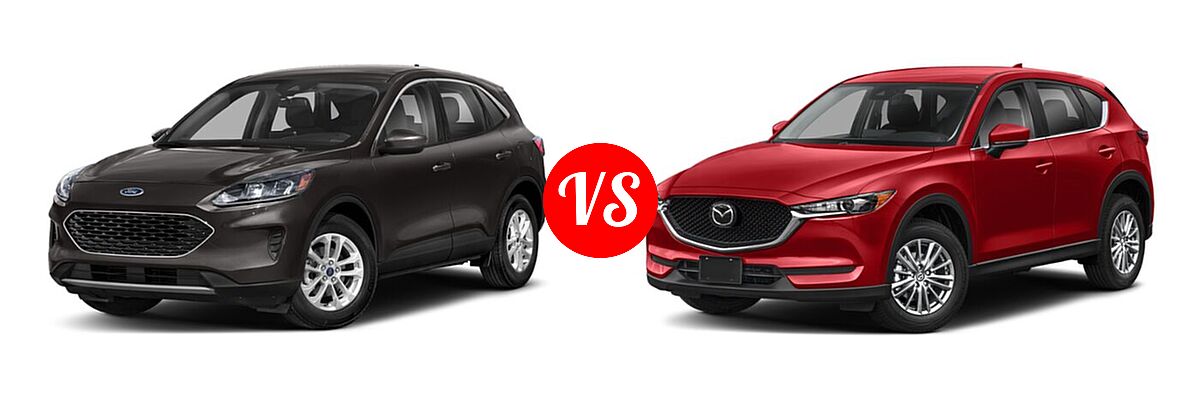 2021 Ford Escape SUV S / SE vs. 2021 Mazda CX-5 SUV Sport - Front Left Comparison