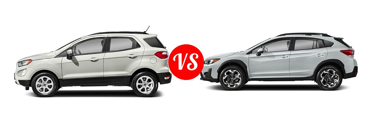 2021 Ford EcoSport SUV SE vs. 2021 Subaru Crosstrek SUV Limited - Side Comparison