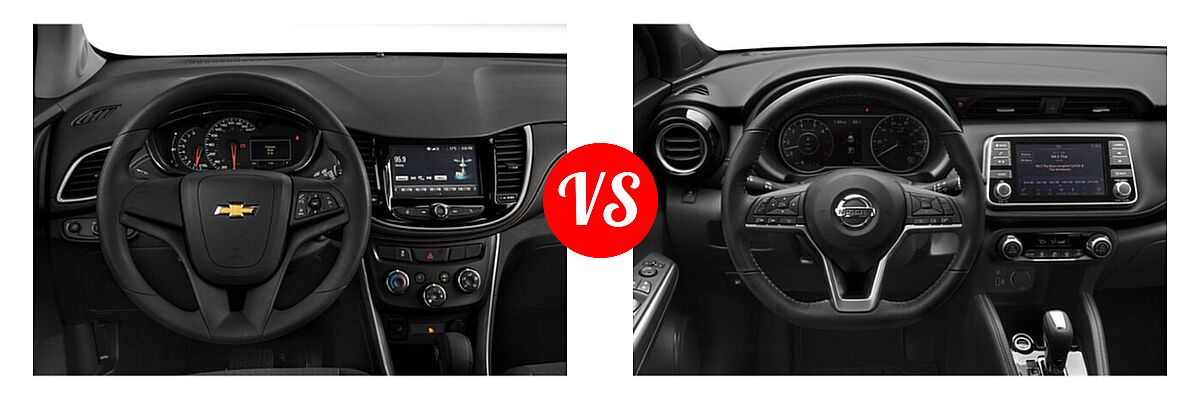 2020 Chevrolet Trax SUV LS vs. 2020 Nissan Kicks SUV SR - Dashboard Comparison