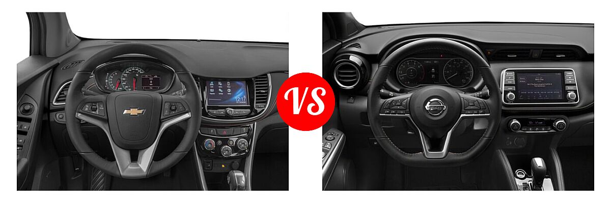 2020 Chevrolet Trax SUV Premier vs. 2020 Nissan Kicks SUV SR - Dashboard Comparison