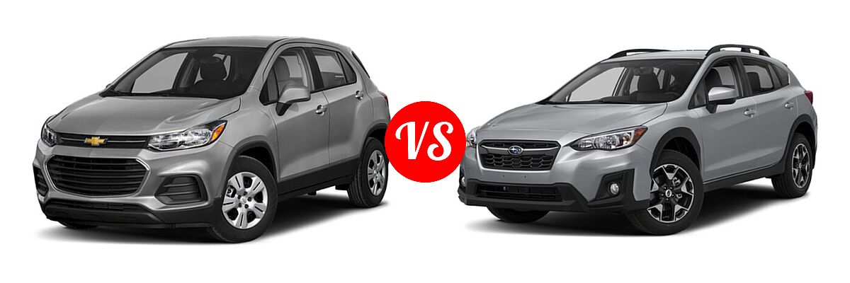 2020 Chevrolet Trax SUV LS vs. 2020 Subaru Crosstrek SUV CVT / Limited / Manual / Premium - Front Left Comparison