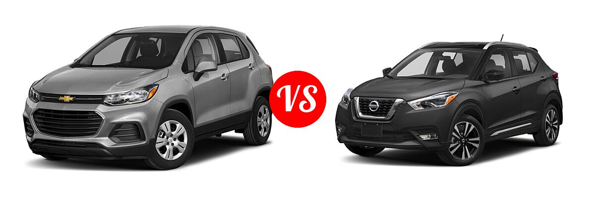2020 Chevrolet Trax SUV LS vs. 2020 Nissan Kicks SUV SR - Front Left Comparison