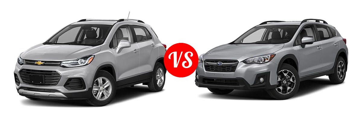 2020 Chevrolet Trax SUV LT vs. 2020 Subaru Crosstrek SUV CVT / Limited / Manual / Premium - Front Left Comparison