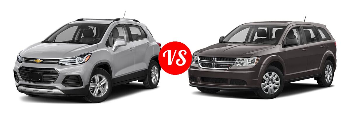 2020 Chevrolet Trax SUV LT vs. 2020 Dodge Journey SUV SE Value - Front Left Comparison