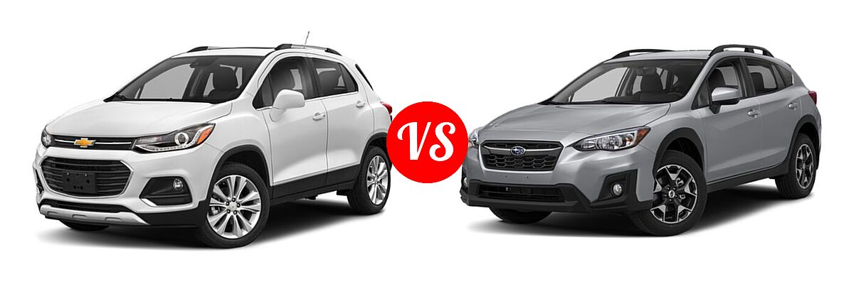 2020 Chevrolet Trax SUV Premier vs. 2020 Subaru Crosstrek SUV CVT / Limited / Manual / Premium - Front Left Comparison