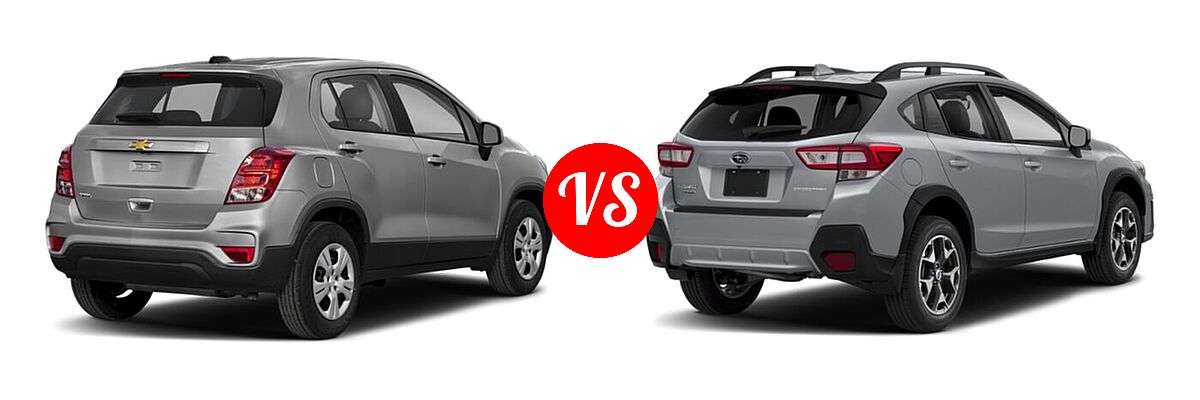 2020 Chevrolet Trax SUV LS vs. 2020 Subaru Crosstrek SUV CVT / Limited / Manual / Premium - Rear Right Comparison