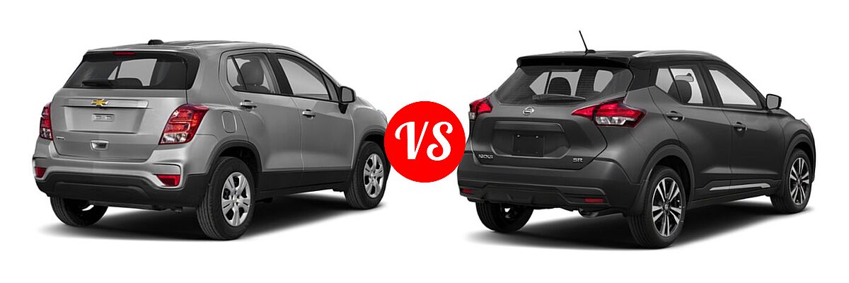 2020 Chevrolet Trax SUV LS vs. 2020 Nissan Kicks SUV SR - Rear Right Comparison