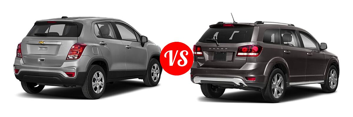 2020 Chevrolet Trax SUV LS vs. 2020 Dodge Journey SUV Crossroad - Rear Right Comparison