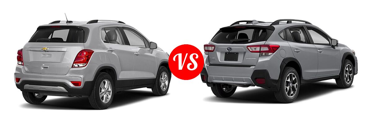 2020 Chevrolet Trax SUV LT vs. 2020 Subaru Crosstrek SUV CVT / Limited / Manual / Premium - Rear Right Comparison