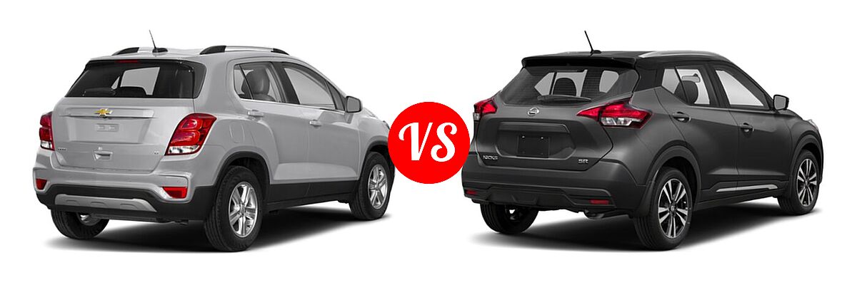 2020 Chevrolet Trax SUV LT vs. 2020 Nissan Kicks SUV SR - Rear Right Comparison