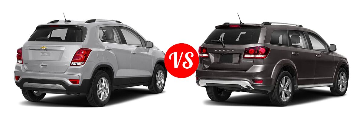 2020 Chevrolet Trax SUV LT vs. 2020 Dodge Journey SUV Crossroad - Rear Right Comparison