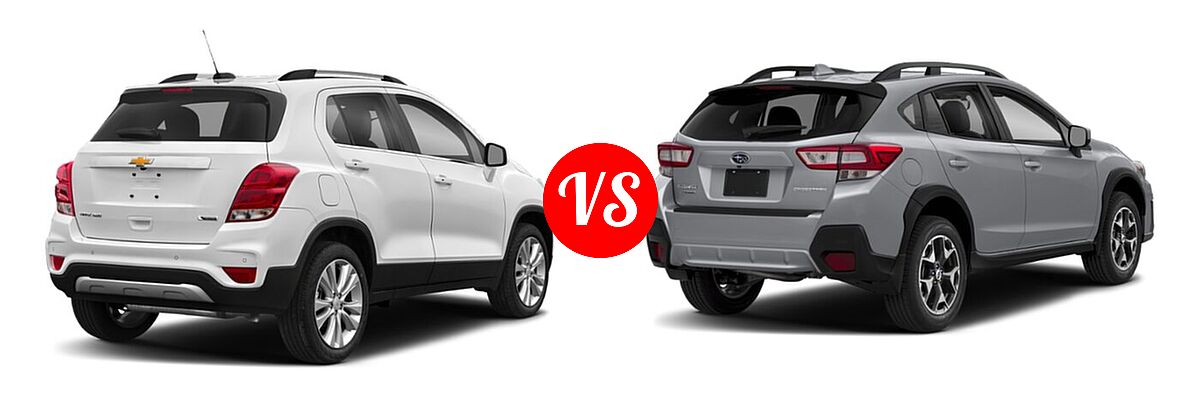 2020 Chevrolet Trax SUV Premier vs. 2020 Subaru Crosstrek SUV CVT / Limited / Manual / Premium - Rear Right Comparison