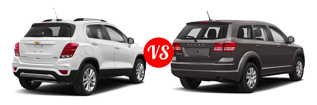 2020 Chevrolet Trax SUV Premier vs. 2020 Dodge Journey SUV SE Value - Rear Right Comparison