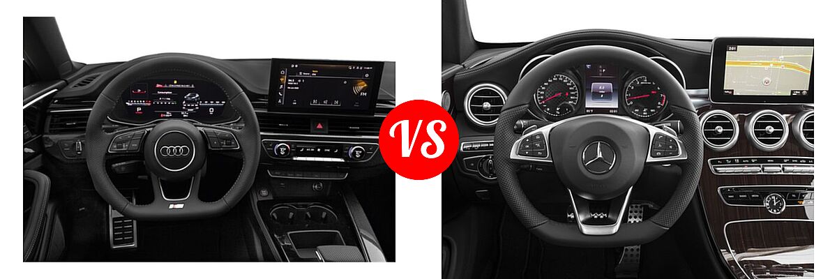 2021 Audi S5 Coupe Premium / Premium Plus vs. 2018 Mercedes-Benz C-Class AMG C 43 Coupe AMG C 43 - Dashboard Comparison