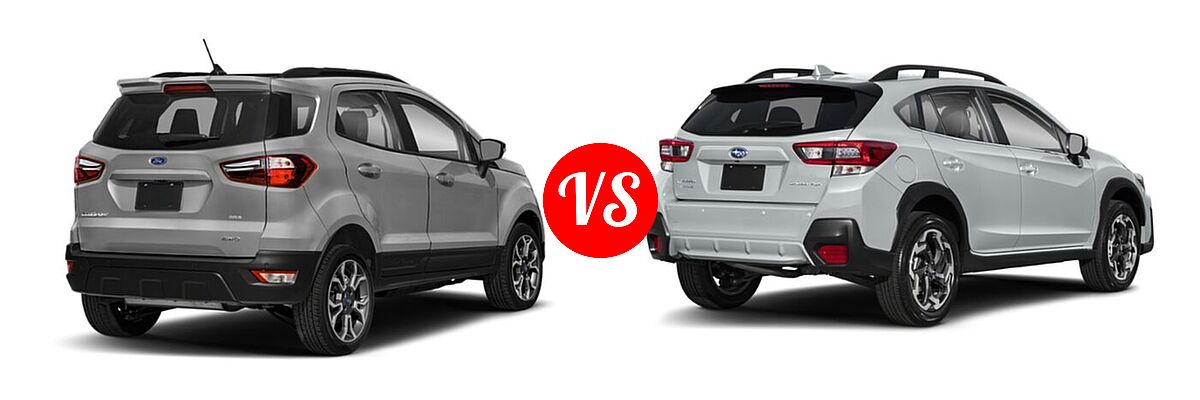 2021 Ford EcoSport SUV SES vs. 2021 Subaru Crosstrek SUV Limited - Rear Right Comparison