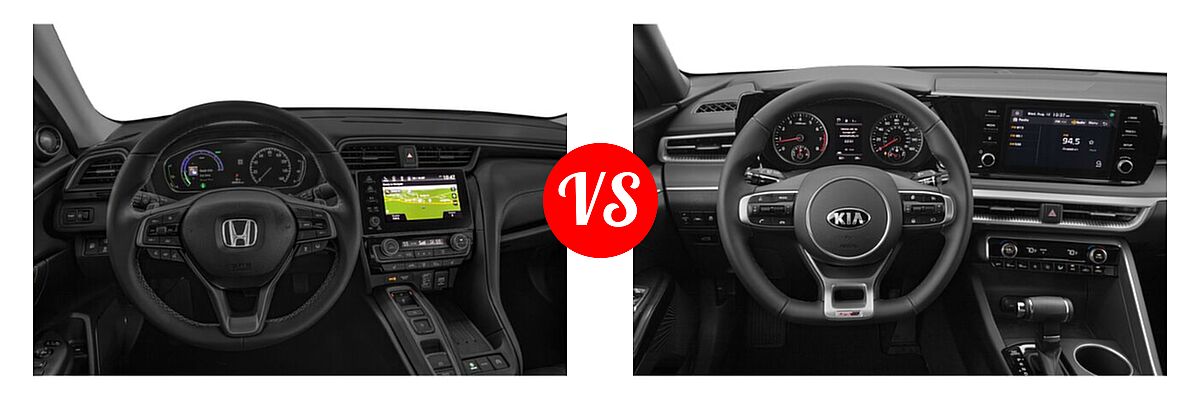 2021 Honda Insight Sedan Hybrid Touring vs. 2021 Kia K5 Sedan GT-Line - Dashboard Comparison