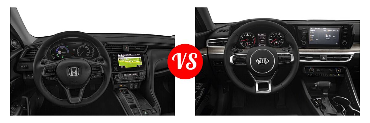 2021 Honda Insight Sedan Hybrid Touring vs. 2021 Kia K5 Sedan EX - Dashboard Comparison
