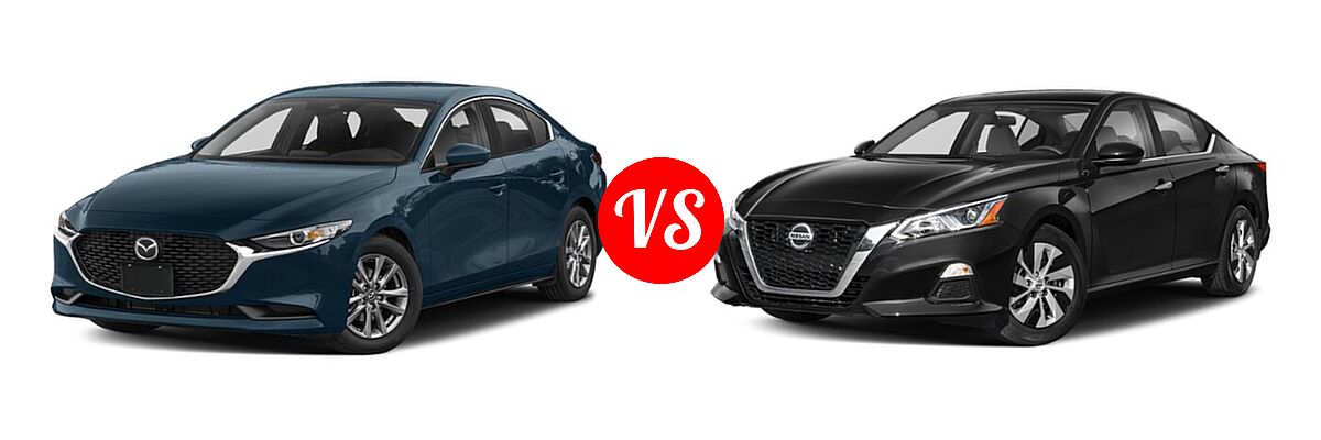 2021 Mazda 2 Sedan 2.5 S vs. 2021 Nissan Altima Sedan 2.5 S - Front Left Comparison