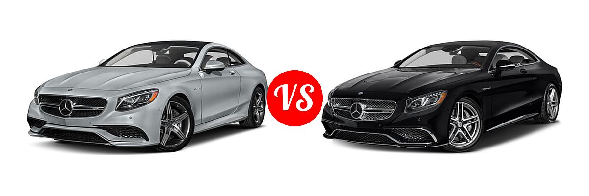 2017 Mercedes-Benz S-Class AMG S 63 4MATIC Coupe AMG S 63 vs. 2017 Mercedes-Benz S-Class AMG S 65 Coupe AMG S 65 - Front Left Comparison