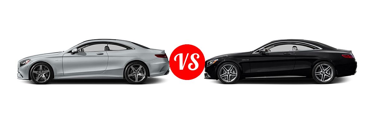 2017 Mercedes-Benz S-Class AMG S 63 4MATIC Coupe AMG S 63 vs. 2017 Mercedes-Benz S-Class AMG S 65 Coupe AMG S 65 - Side Comparison