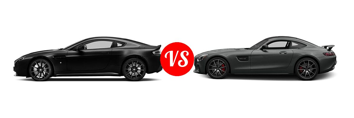 2016 Aston Martin V12 Vantage S Coupe S vs. 2016 Mercedes-Benz AMG GT Coupe S - Side Comparison