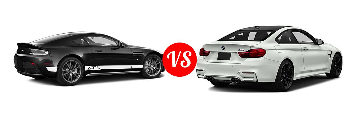 2016 Aston Martin V8 Vantage Coupe GT vs. 2016 BMW M4 GTS Coupe GTS - Rear Right Comparison