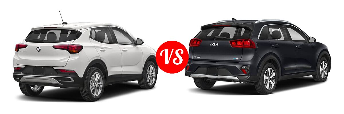 2022 Buick Encore GX SUV Preferred / Select vs. 2022 Kia Niro SUV EX Premium / LX / LXS / LXS SE / Touring SE - Rear Right Comparison
