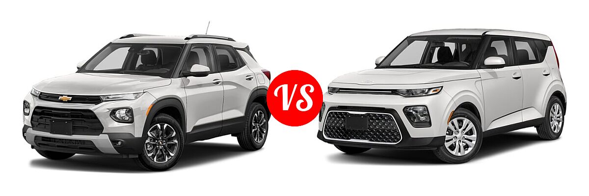 2022 Chevrolet Trailblazer SUV L / LS / LT vs. 2022 Kia Soul SUV LX / S / X-Line - Front Left Comparison