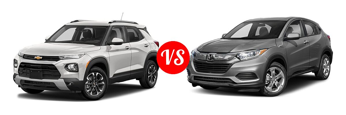 2022 Chevrolet Trailblazer SUV L / LS / LT vs. 2022 Honda HR-V SUV LX - Front Left Comparison