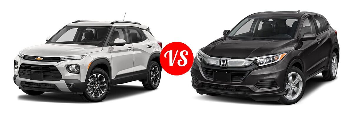 2022 Chevrolet Trailblazer SUV L / LS / LT vs. 2022 Honda HR-V SUV LX - Front Left Comparison
