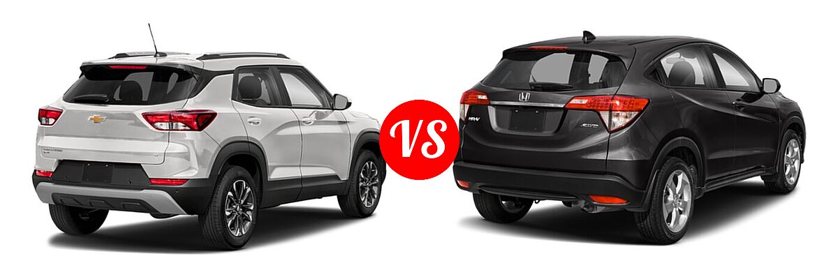 2022 Chevrolet Trailblazer SUV L / LS / LT vs. 2022 Honda HR-V SUV LX - Rear Right Comparison