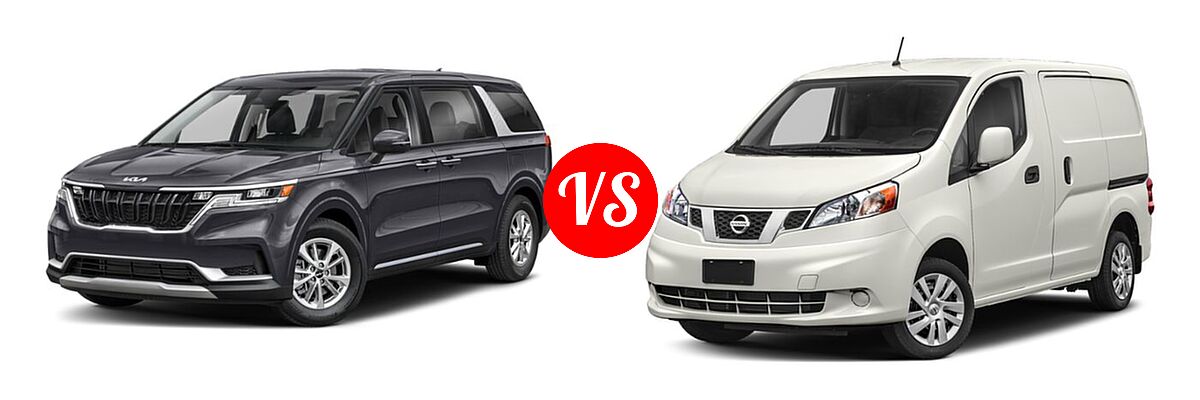 2022 Kia Cadenza Minivan LX / LXS vs. 2019 Nissan NV200 Minivan S / SV - Front Left Comparison