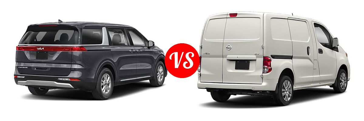 2022 Kia Cadenza Minivan LX / LXS vs. 2019 Nissan NV200 Minivan S / SV - Rear Right Comparison