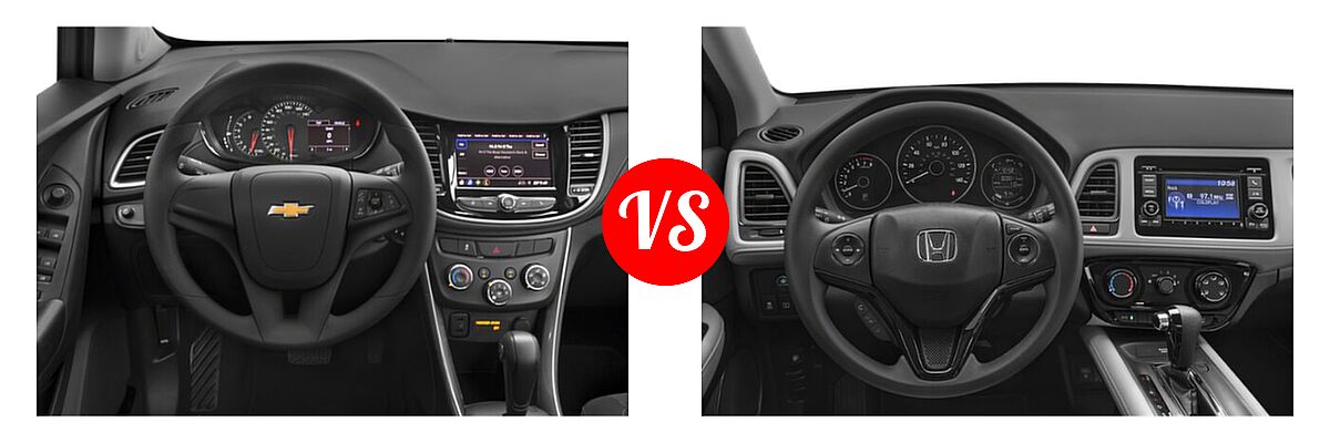 2022 Chevrolet Trax SUV LS vs. 2022 Honda HR-V SUV LX - Dashboard Comparison