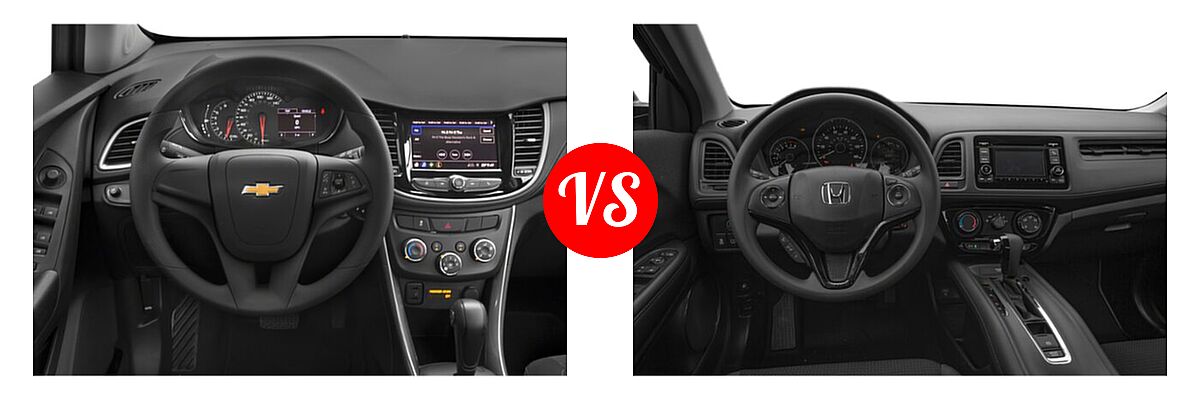 2022 Chevrolet Trax SUV LS vs. 2022 Honda HR-V SUV LX - Dashboard Comparison