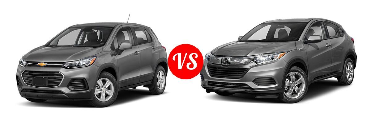 2022 Chevrolet Trax SUV LS vs. 2022 Honda HR-V SUV LX - Front Left Comparison
