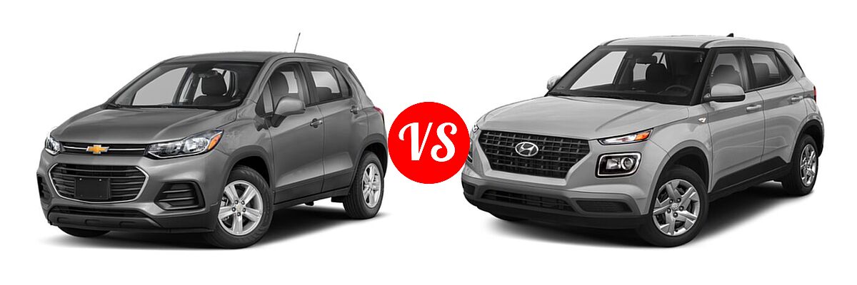 2022 Chevrolet Trax SUV LS vs. 2022 Hyundai Venue SUV SE - Front Left Comparison