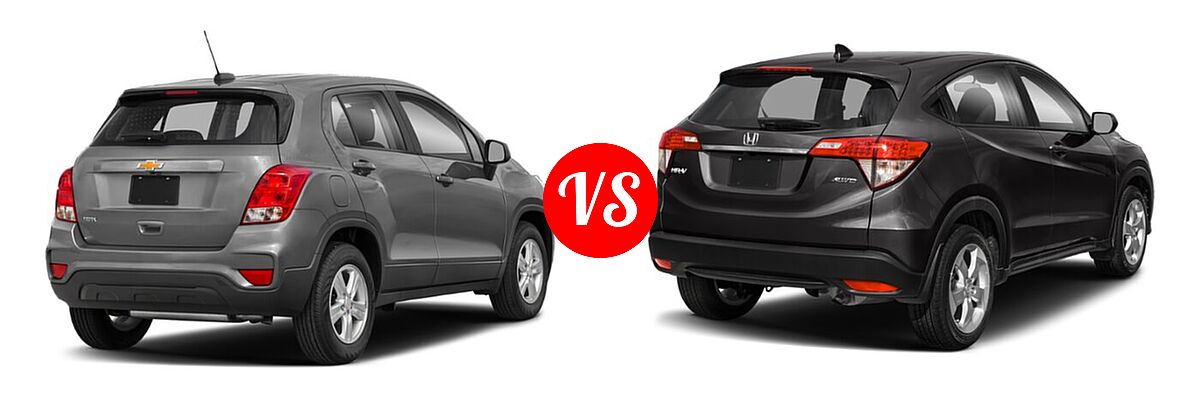 2022 Chevrolet Trax SUV LS vs. 2022 Honda HR-V SUV LX - Rear Right Comparison