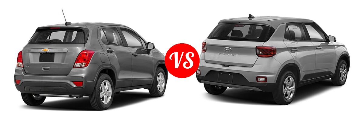 2022 Chevrolet Trax SUV LS vs. 2022 Hyundai Venue SUV SEL - Rear Right Comparison