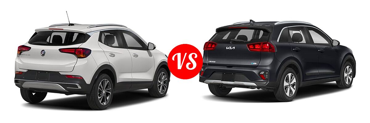 2022 Buick Encore GX SUV Essence vs. 2022 Kia Niro SUV EX Premium / LX / LXS / LXS SE / Touring SE - Rear Right Comparison